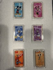 Disney 24k Gold Plated Character Bar Collection Complete 6 Piece Set picture
