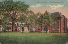 Postcard Raymond Library East Hartford CT picture
