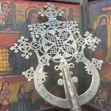 Ethiopian Orthodox Processional Cross Blessing Christian Ethiopia picture