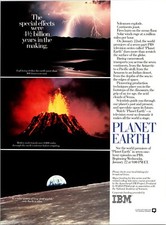 Planet Earth PBS Original Vintage Print Ad 1986 Funded by IBM picture