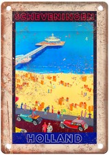 Vintage Scheveningen Holland 1938 Travel Poster Retro Look Sign T1113 picture