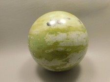 Devalite Stone Sphere Serpentine & Augite 3.8 inch Carved Rock Arizona #OL3 picture