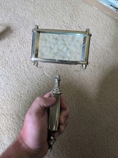 Vintage Rectangular Handheld Magnifying Glass – Antique Style Silver-Plated picture