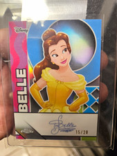 Topps 2026 Disney Chrome Belle Facsimile Autograph Serial 15/28 Trading Card picture