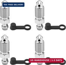4PCS M10x1.0-32.1mm Car Brake Bleeder Screw with 4PCS Grease Fitting Caps,Sturdy picture