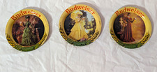 Budweiser Anheuser Busch VGT 3 Piece Metal Coaster Victorian Lady Design picture