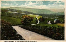 Lincoln Highway Pennsylvania - On The East Side of Laurel Ridge Mountains 1920 picture