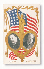 27th President William Howard Taft elected in 1909 Patriotic Postcard picture