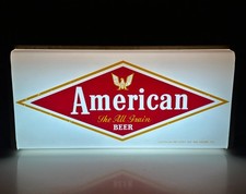VTG 1950s American The All Grain Beer Lighted Bar Sign Baltimore MD 18.5