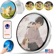 Electronic Badge,Digital Badge, Smart E-Badge LED Anime Pin with HD Touchscreen picture