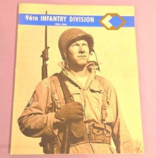 96th Infantry Division 1942-1944 WWII Illustrated Book, US Militaria (Original) picture