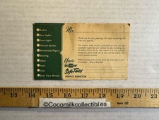 Vintage Your Chevrolet Safe-T-Way Service Inspector Thank You Patronage Card picture