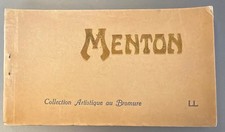 Menton France Souvenir Postcard Booklet c1900s LL Bromure Collection 12 Views picture