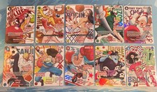 Round 1 x One Piece Promo Cards - Full Set of 10 English + 2 Keychains picture
