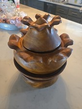 Vintage Rosa’s Monkeypod Wood Lazy Susan   picture