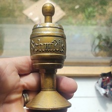 Schmidt's Brass colored beer keg Breweriana paperweight picture