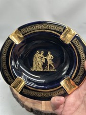 Neofitou Keramik Handmade Made In Greece 24 Kt Gold Ashtray Trinket Dish picture