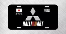 Mitsubishi RalliArt Japan JDM Drift License Plate Auto Car Tag picture