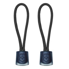 New Victorinox Swiss Army Knife Two-Pack Black Lanyard / Paracord Zipper Pull  picture