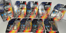 Star Wars POTF Red Card Action Figure Lot of 9 Kenner 1995 Boba Fett Luke Han picture