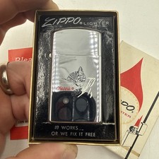 VINTAGE CHESSIE SYSTEM RAILROAD SLIM ZIPPO LIGHTER NEW IN BOX NEVER FIRED picture