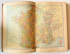 The Literary Digest 1927 Atlas of the World & Gazetteer Funk & Wagnalls Maps HC picture