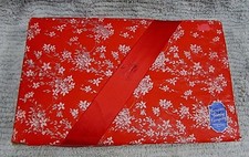 Old 1930's Congress Candy Grand Forks ND Red Fabric Covered Empty Cardboard Box picture