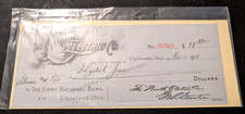 antique 1913 check for the north electric co/Cleveland,oh/Nov 1st/#38509 picture