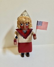 Mary Myers Hand Carved 4th of July Nutcracker Folk Art Signed #12 Made in 2000 picture