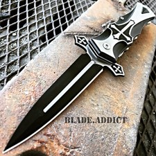 TAC-FORCE Spring Assisted Open CELTIC CROSS Folding EDC Pocket Knife BLACK picture