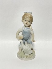 Girl With Goose Figurine, Porcelain picture