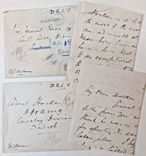Major General Sir Arthur Hoskins, Senior British Army, Signed Letters 1918 picture