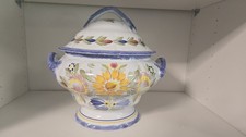 Vintage HB Henriot Quimper  France Soup Tureen picture
