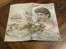 1880s Dr.Hebra's Viola Cream complexion trade booklet G C Bittner, Toledo Ohio J picture