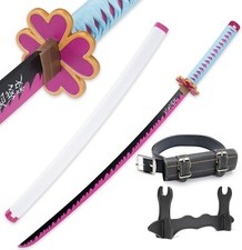SR Bamboo Demon Slayer Swords 41 inches Anime Katana Replica with Belt and Stand picture