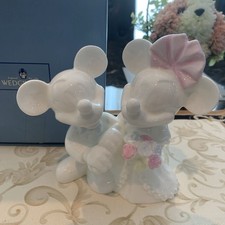 Disney Wedgwood Mickey Mouse Minnie Mouse Figurine Porcelain Collectible picture