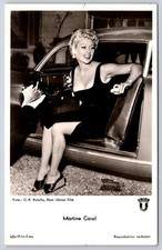 Vintage French Actress Martine Carol Glamor Car Photo 1950s picture