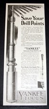 1921 OLD MAGAZINE PRINT AD, YANKEE, AUTOMATIC PUSH DRILL NO. 44, & DRILL BITS picture