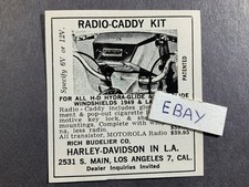 1965 Print Ad. Radio-Caddy Kit. Rich Budelier Co. Harley-Davidson in L.A. picture