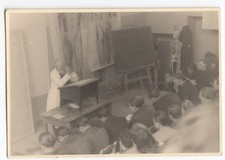 Medical school students Anatomy Skeleton Bones Post mortem Germany Antique photo picture