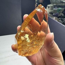 220g Natural Citrine Quartz Freeform Energy Crystal Reiki Healing Decor picture