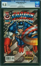Captain America 1 Vol 2 CGC 9.8 NM-MT WP Variant Marvel 1996 1st Rikki Barnes picture