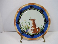 FITZ AND FLOYD HERRICK COLLECTION FOX AND HARE COLLECTOR PLATE NEW 8.75