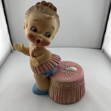 Vintage Alan Jay Little Miss Muffet Nightlight Rubber Toy Doll Cute *No Light ** picture