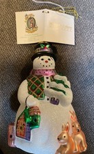 Margaret Cobane Original Blown Glass Glitter Ornament 6 1/2