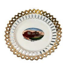 ERIE Pennsylvania PA Antique ERIE ACADEMY HIGH SCHOOL Germany Souvenir PLATE picture