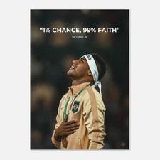 Neymar Jr Football Star Legend Wall Art Sports Fan Gift Poster Print 24x36 picture