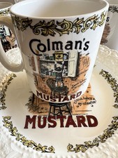 10 Piece Lord Nelson Pottery Colman's Mustard Advertising  Plates & Mugs Vintage picture