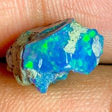 100% Natural 5.90 Ct Black Opal Rough, Ethiopian Raw Fire Opal Specimen Stone picture