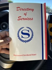 Vintage Sheraton Cleveland Hotel Directory Falstaff Room Downtown Ohio Wow picture